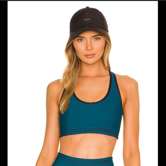NWT Adam Selman Sport Cross-back Bra in Montana Blue Size Medium - Picture 2 of 5